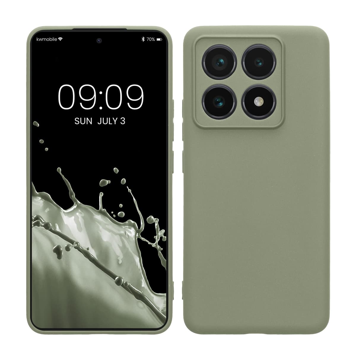 kwmobile Carcasa Compatible con Xiaomi Redmi Note 14 Pro 5G / Poco X7 Funda - Funda Ultrafina de TPU con Bordes elevados - Lavanda Metalizado — view 236