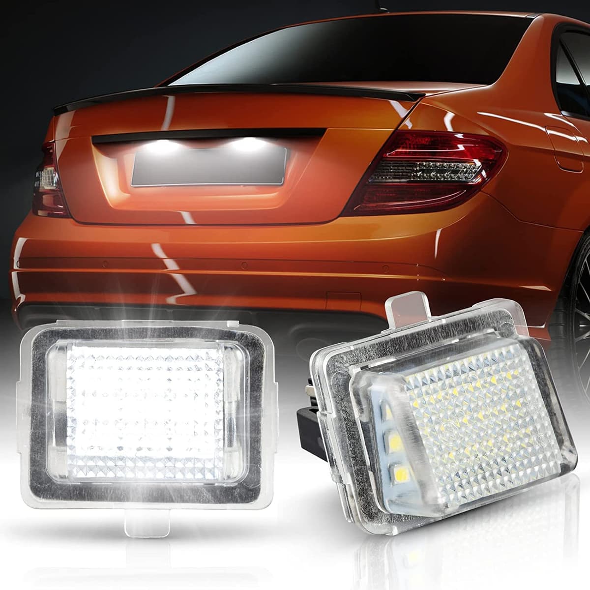 Luces LED Matrícula para 206 207 407 406 306 307 308 5008, Luz Matrícula para Citro-en C3 PICASSO C4 C5 BERLINGO B9 M49 M59 SAXO XSARA, LED Matrícula 2 Piezas Canbus — view 19