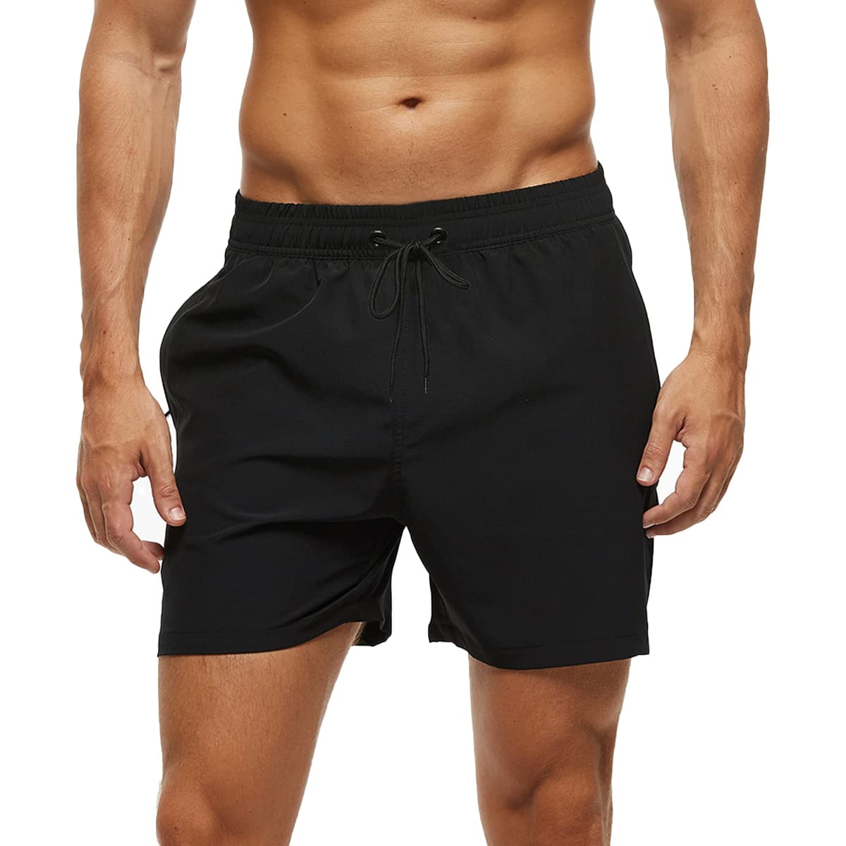Bañador Hombre 2 en 1 Bañador de Secado Rápido con Forro de Malla y Cordón de Ajuste para Playa Bañador Casual Impermeable para Piscina Verano