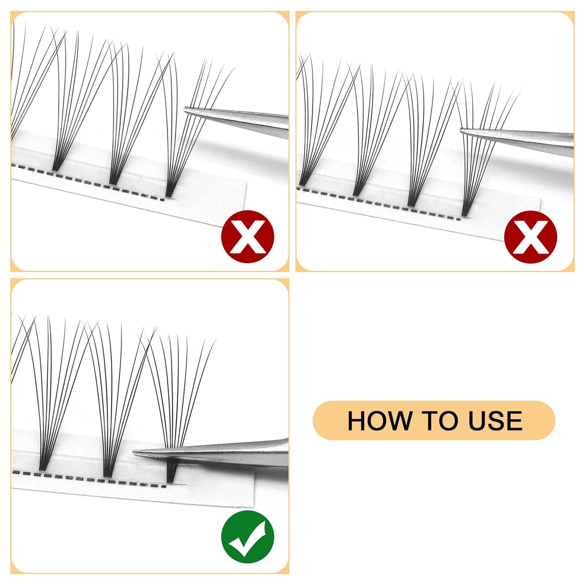 Premade Fan Volume Lash Extensions 8D 0.08D 10mm Russian Pre Made Fan Lashes | 3D-8D 0.07/0.10 C/D Curl 8-15mm | Long Lasting | Easy Application（8D 0.08D 10mm） — view 4