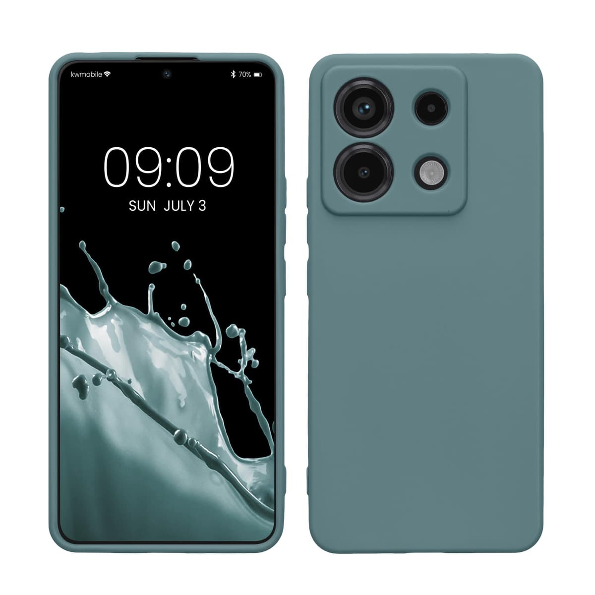 kwmobile Carcasa Compatible con Xiaomi Redmi Note 14 Pro 5G / Poco X7 Funda - Funda Ultrafina de TPU con Bordes elevados - Lavanda Metalizado — view 17