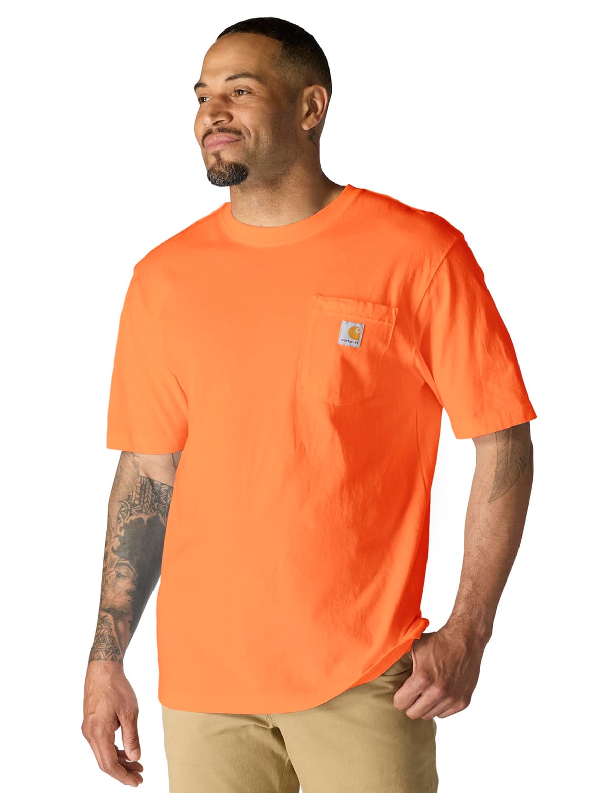 Carhartt Mens Loose Fit Heavyweight Short-Sleeve Pocket T-Shirt (Also Available in Big & Tall) CloseoutWork Utility T-Shirt — view 33