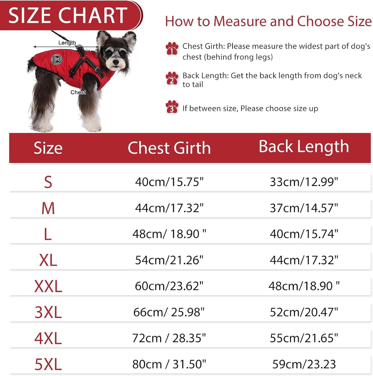Poseca Waterproof Winter Coat for Small Dogs - Warm Vest Jacket with Harness for Small Medium Large Dogs — view 5