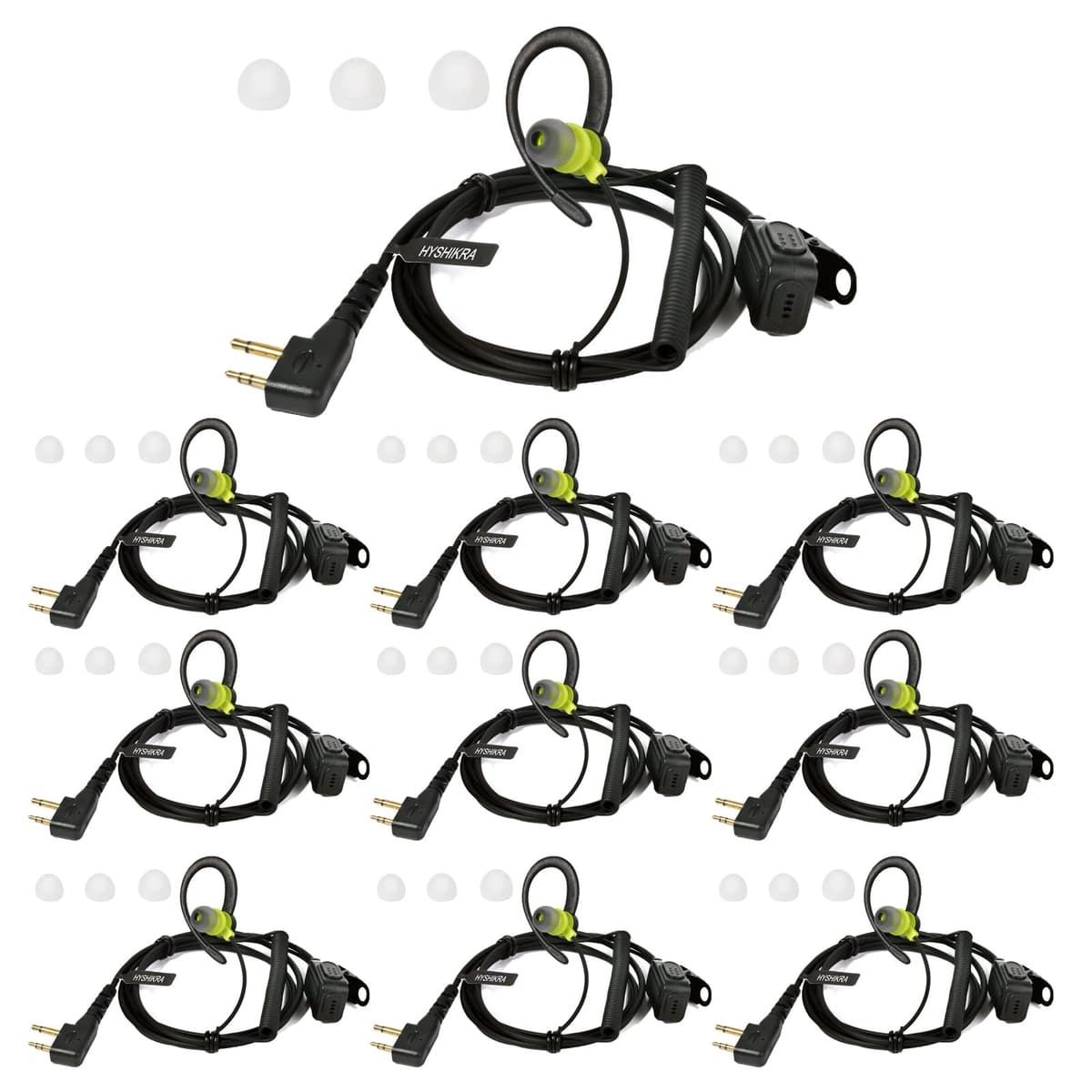 Micrófono Auricular Forma en G Compatible con Midland G7 Pro G8 G9 Pro M24 M24 Plus M48 M99 G6 XT G7 XTR | Supervisión de Seguridad Softair (5, Forma de G) — view 5