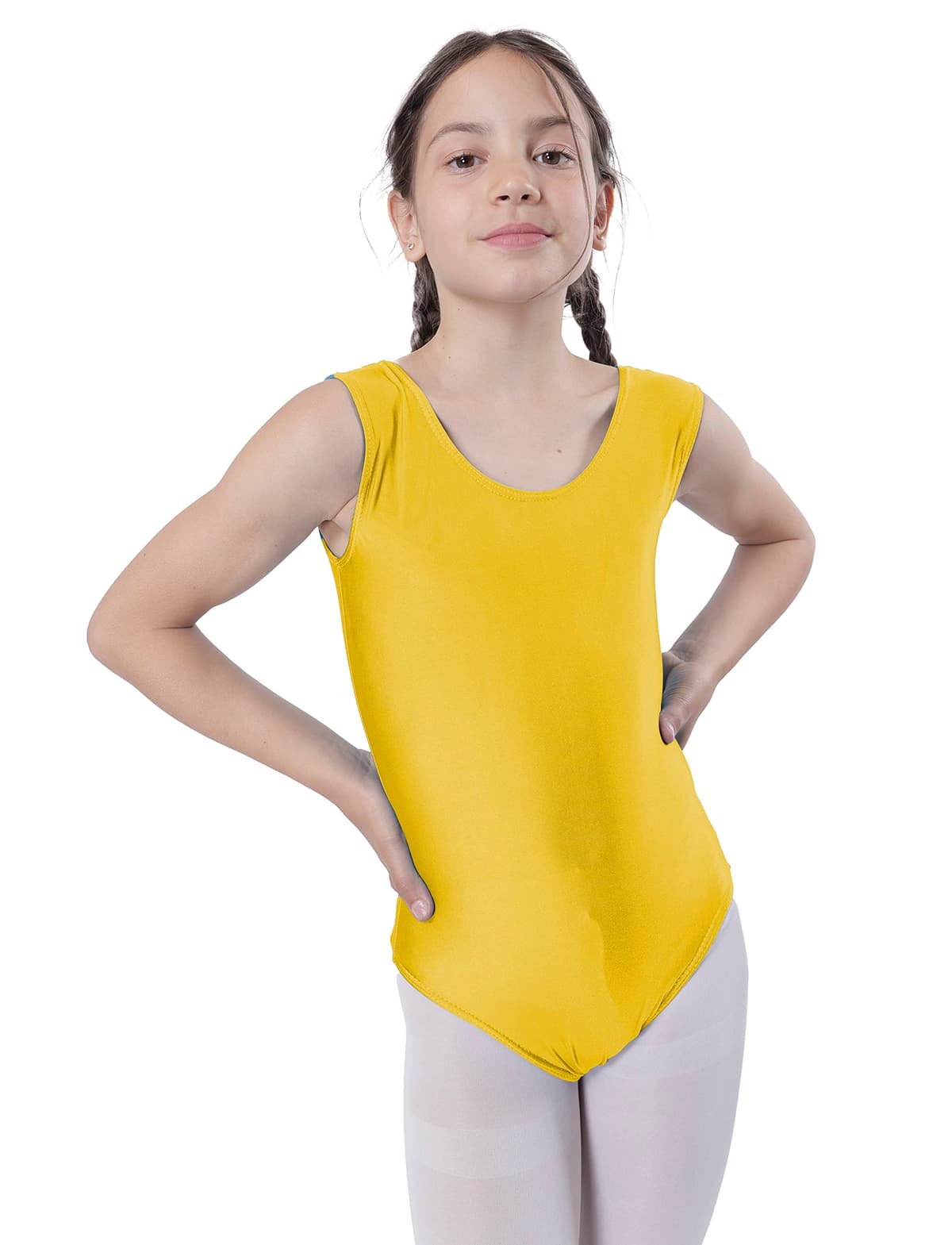 Carnavalife Maillot Ballet Danza Niñas sin Mangas, Maillot Baillot de Cuello Redondo para Gimnasia Baile Fiesta — view 5