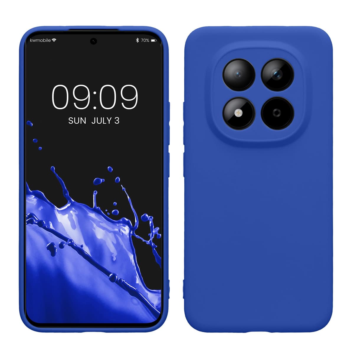 kwmobile Carcasa Compatible con Xiaomi Redmi Note 14 Pro 5G / Poco X7 Funda - Funda Ultrafina de TPU con Bordes elevados - Lavanda Metalizado — view 325