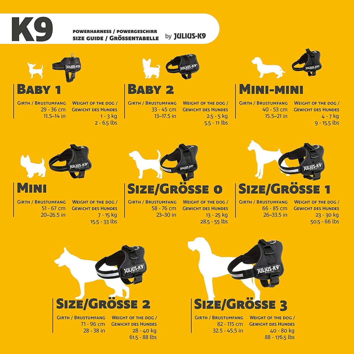 JULIUS-K9Powerharness, Size: S/Mini, Black — view 96