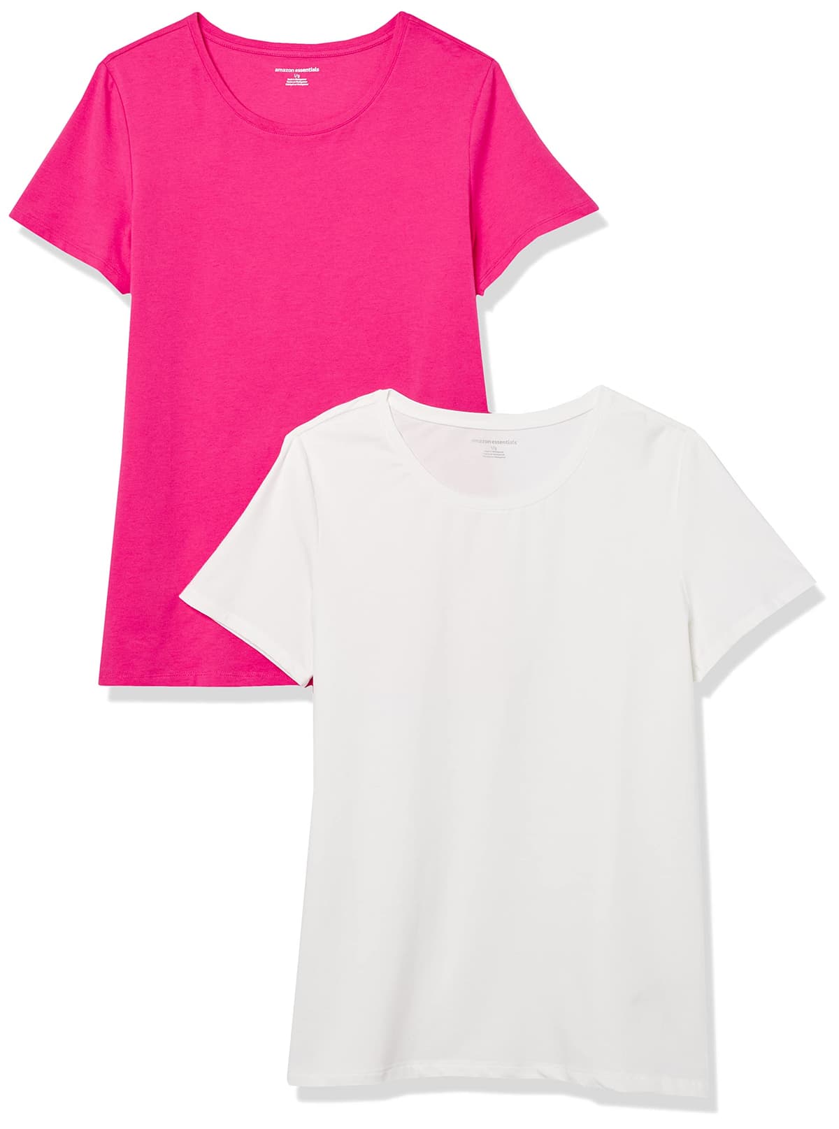 Amazon Essentials Camiseta de Manga Corta y Corte Estándar (Opciones de Cuello Redondo y Cuello en V) Mujer, Paquetes Múltiples — view 58