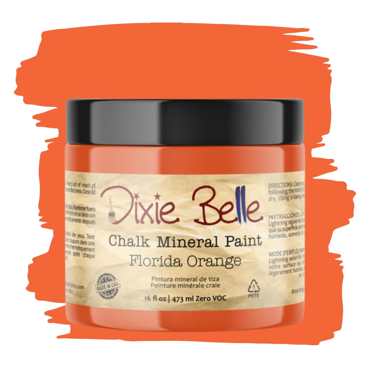 Dixie Belle Paint Company Chalk Finish Furniture Paint - Caviar (32oz) - Matte Black Chic Chalk Mineral DIY Furniture Paint — view 352