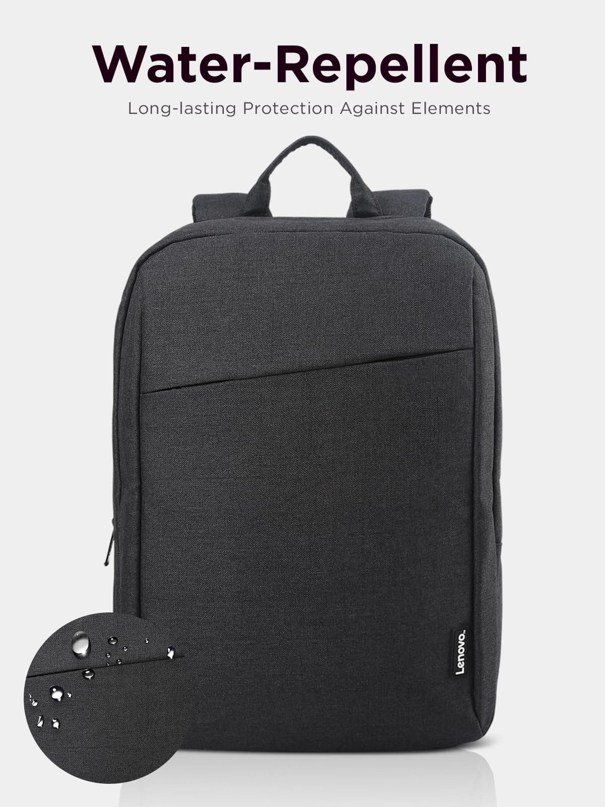 Lenovo Laptop Backpack B210, 15.6-Inch Laptop/Tablet, Durable, Water-Repellent, Lightweight, Clean Design, Sleek for Travel, Business Casual or College, GX40Q17225, Black — view 5