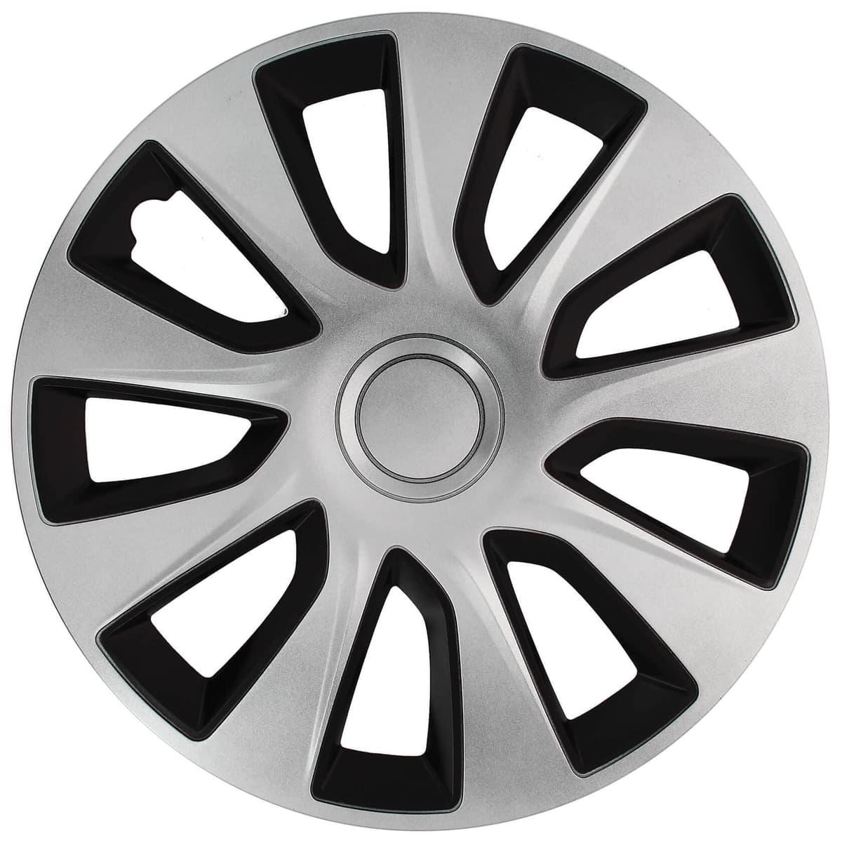 Juego de 4 Tapacubos de 14 Pulgadas Diseño Illinois RC Black, Acabado Negro y ABS Resistente a Fuertes Impactos, Duradero y Fiable con Anillo de sujeción Ajustable — view 16