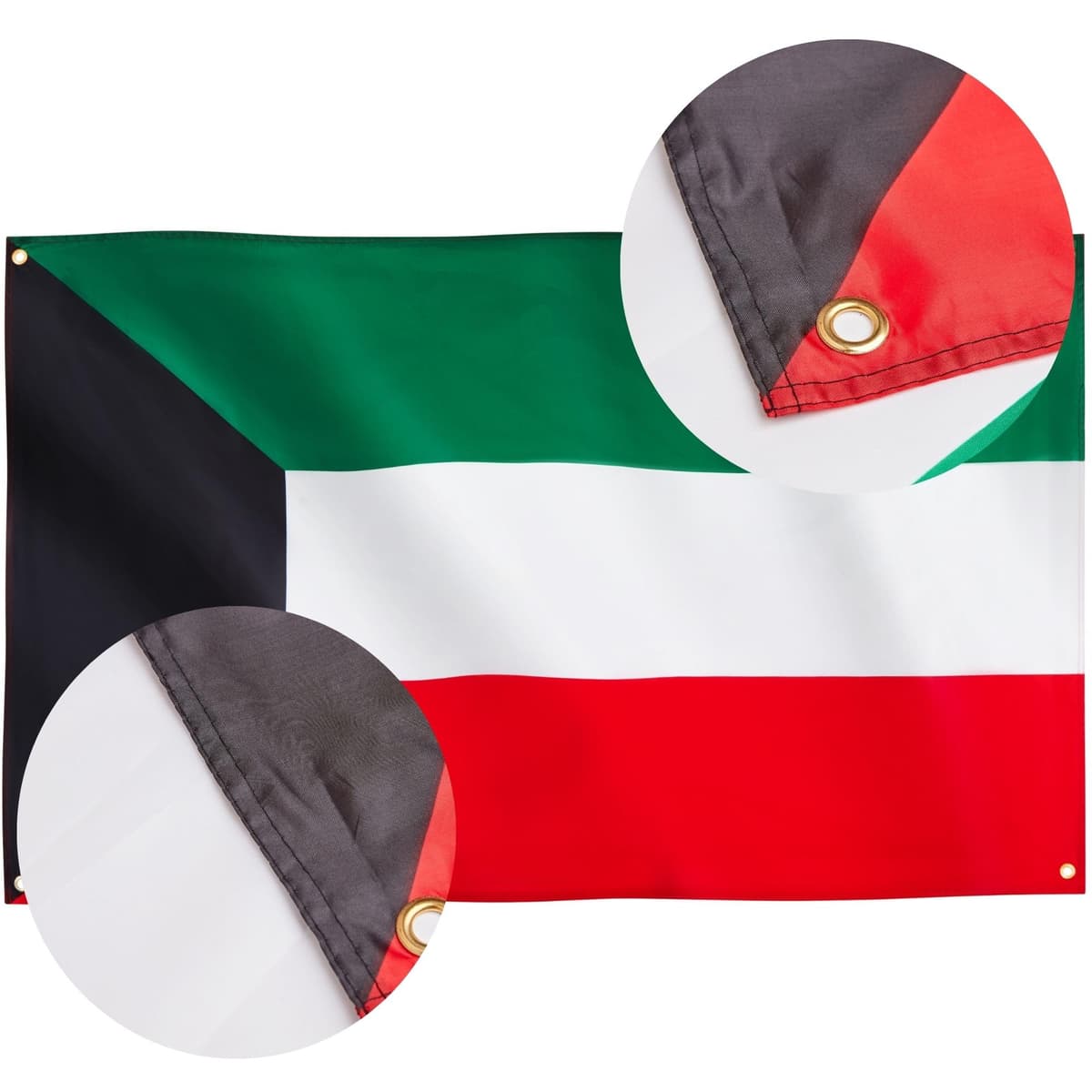 Runesol Cornwall Flag - 91x152cm, 3ft x 5ft, Cornish Flag, 4 Grommets, Eyelet in Every Corner, Premium Quality, Inside & Outside Use, Vivid Colours — view 910