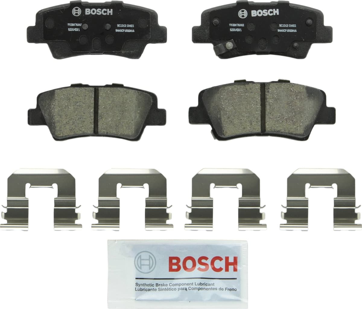 Bosch BC914 QuietCast Premium Ceramic Disc Brake Pad Set For: Acura ILX; Honda Accord, Civic, CR-V, Element, Fit, Front — view 33