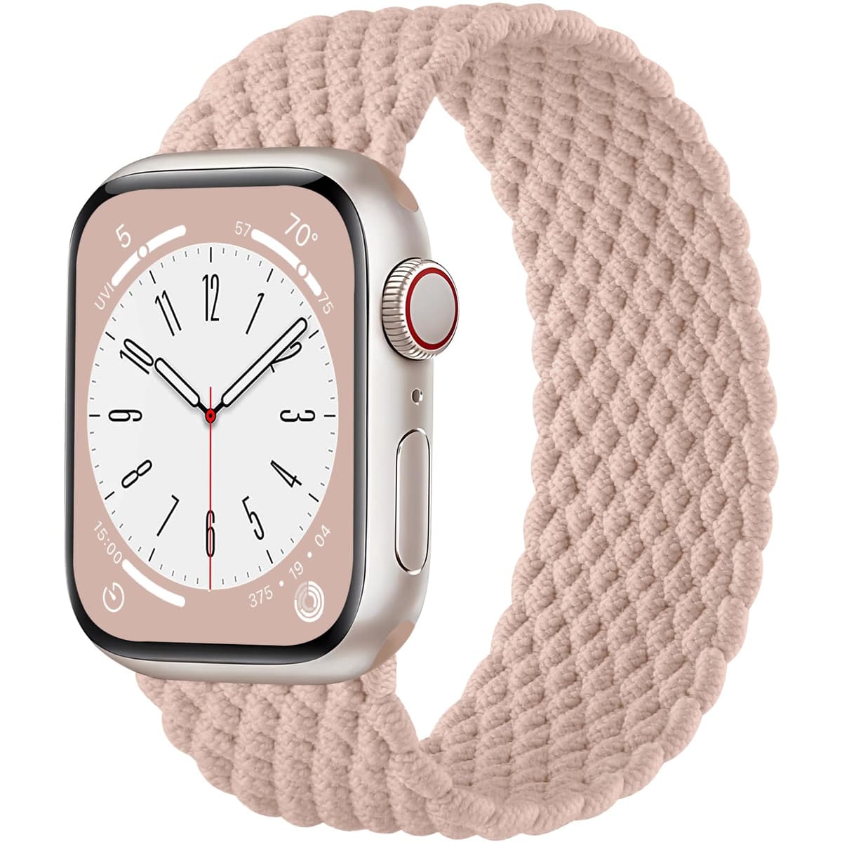 Maledan Braided Solo Loop Strap Compatible with Apple Watch Strap 38mm 40mm 41mm 42mm 44mm 45mm 46mm 49mm for Women Men, Adjustable Stretchy Sport Band for iWatch SE Series 10 9 8 7 6 5 4 3 2 1
