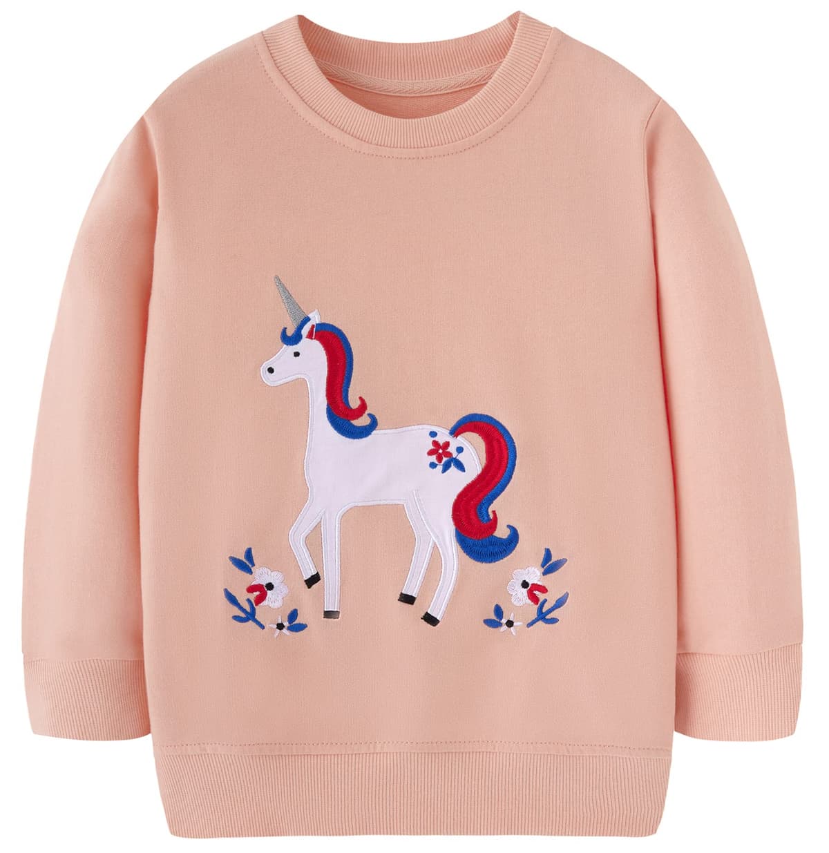 TEDD Sudaderas Niña Unicornio Camiseta Manga Larga 100% Algodón Jersey sin Capucha para Nina 1-12 años — view 16