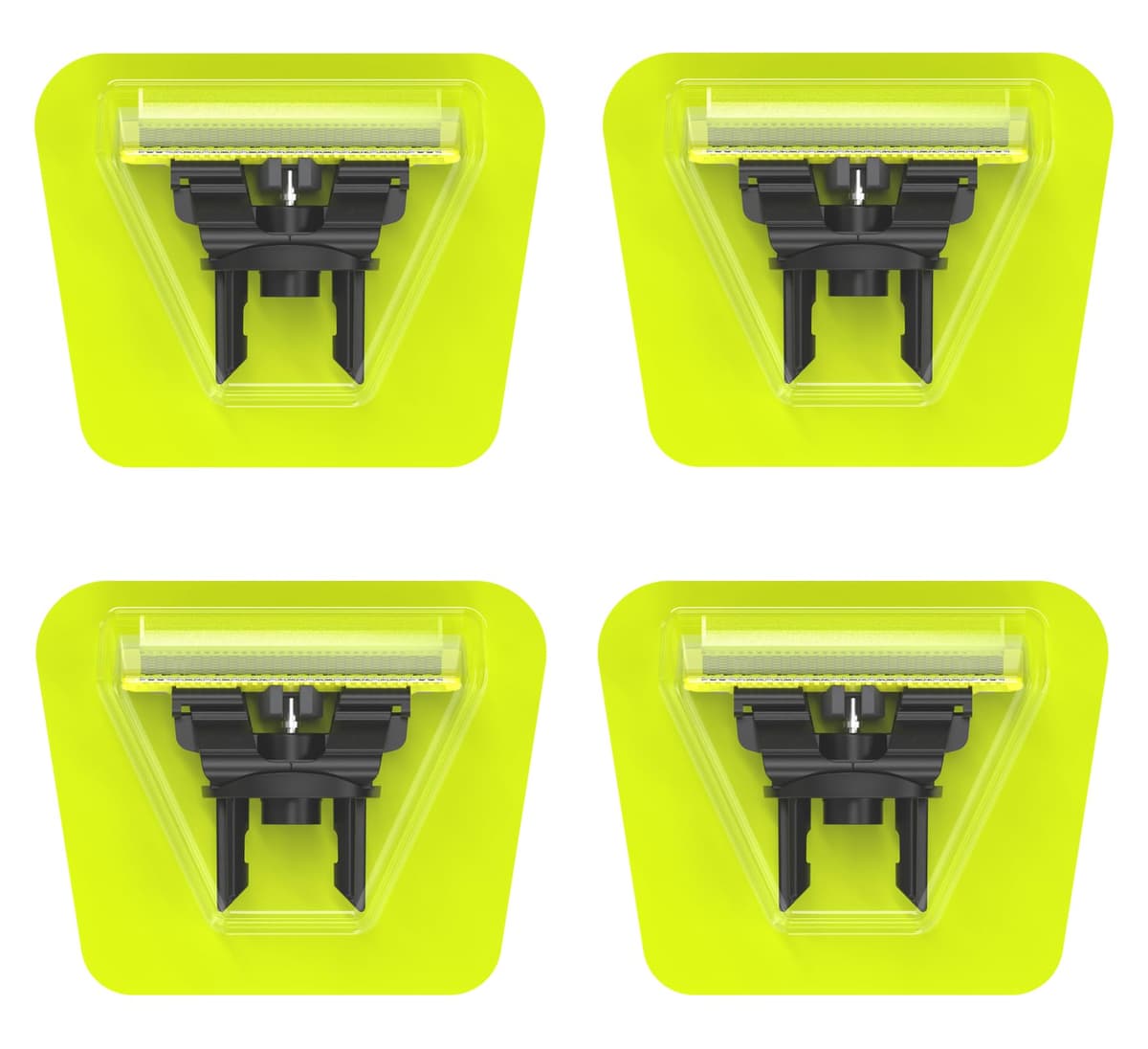 Cabezas de Repuesto Compatibles con One-Blade QP2515 QP2520 QP2834 QP6520 QP210/80, Cuchillas de Repuesto – Paquete de 4