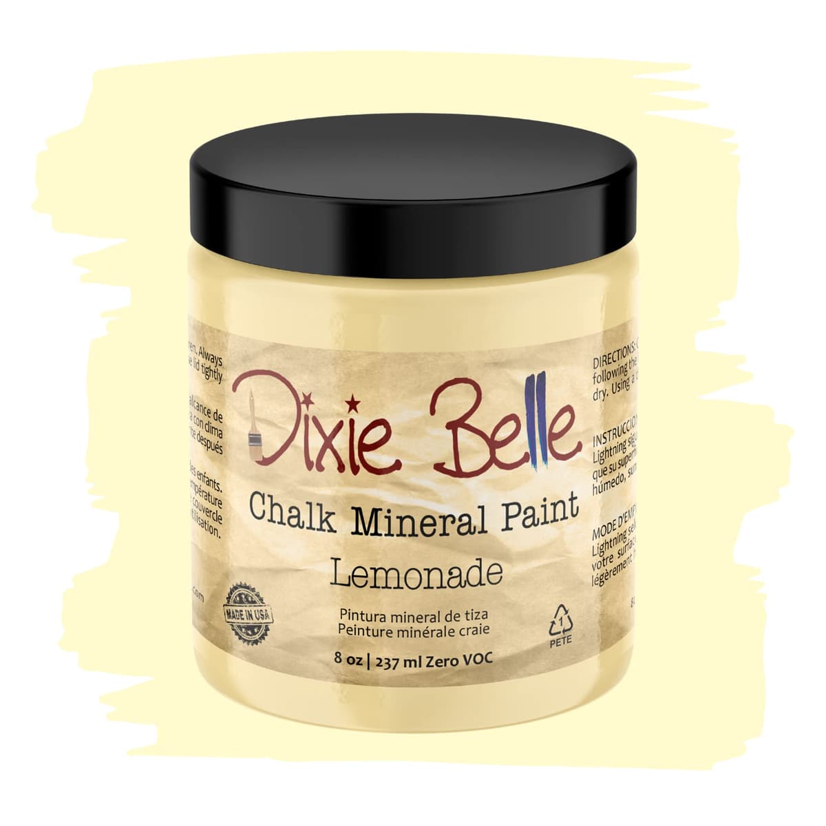 Dixie Belle Paint Company Chalk Finish Furniture Paint - Caviar (32oz) - Matte Black Chic Chalk Mineral DIY Furniture Paint — view 368