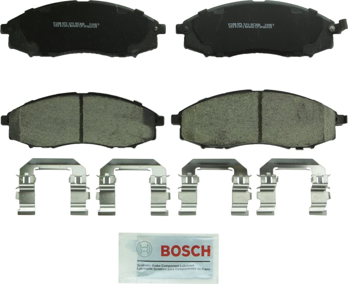 Bosch BC914 QuietCast Premium Ceramic Disc Brake Pad Set For: Acura ILX; Honda Accord, Civic, CR-V, Element, Fit, Front — view 22