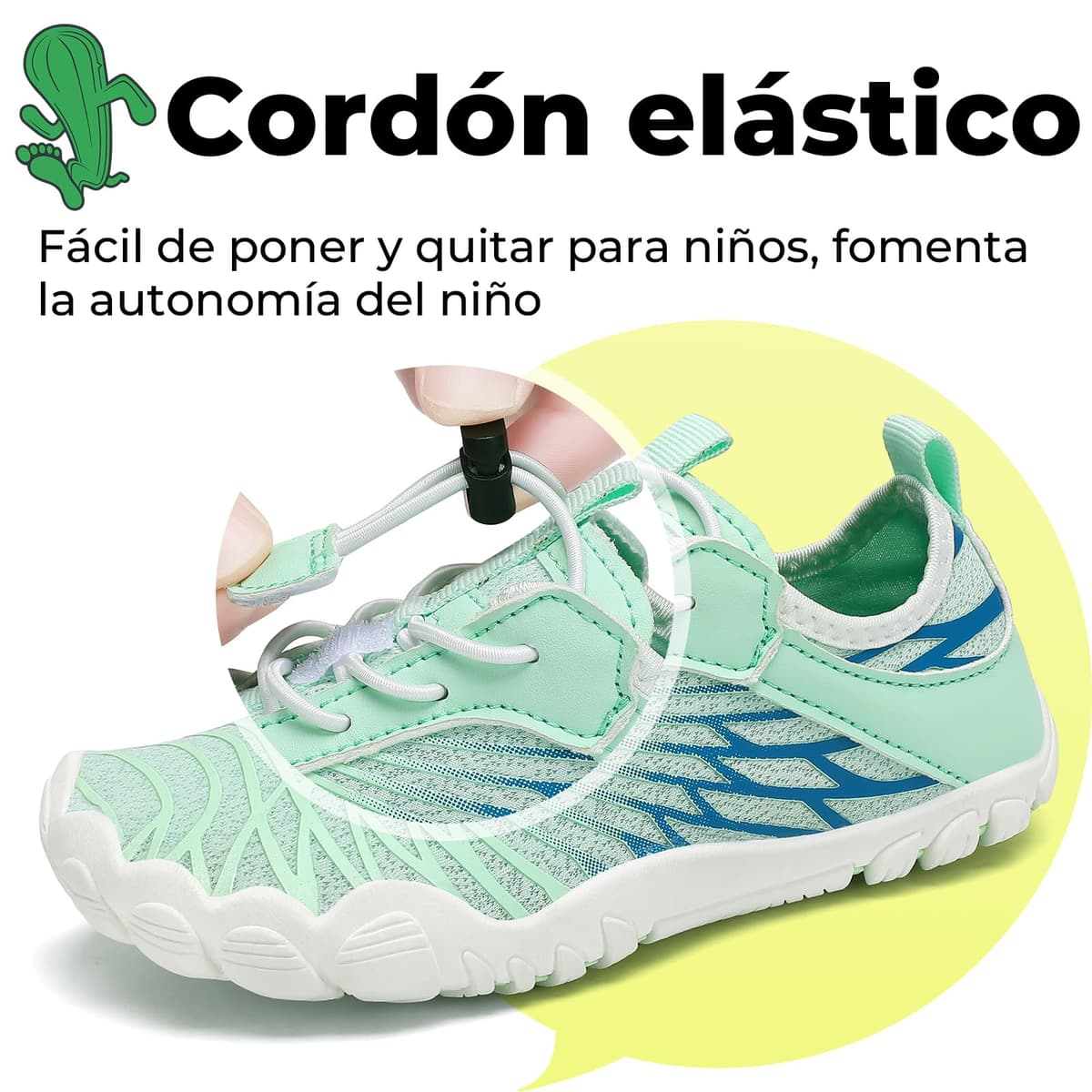 SAGUARO Zapatos descalzos para niños, de secado rápido, transpirables, con puntera ancha, talla 25-35 — view 6