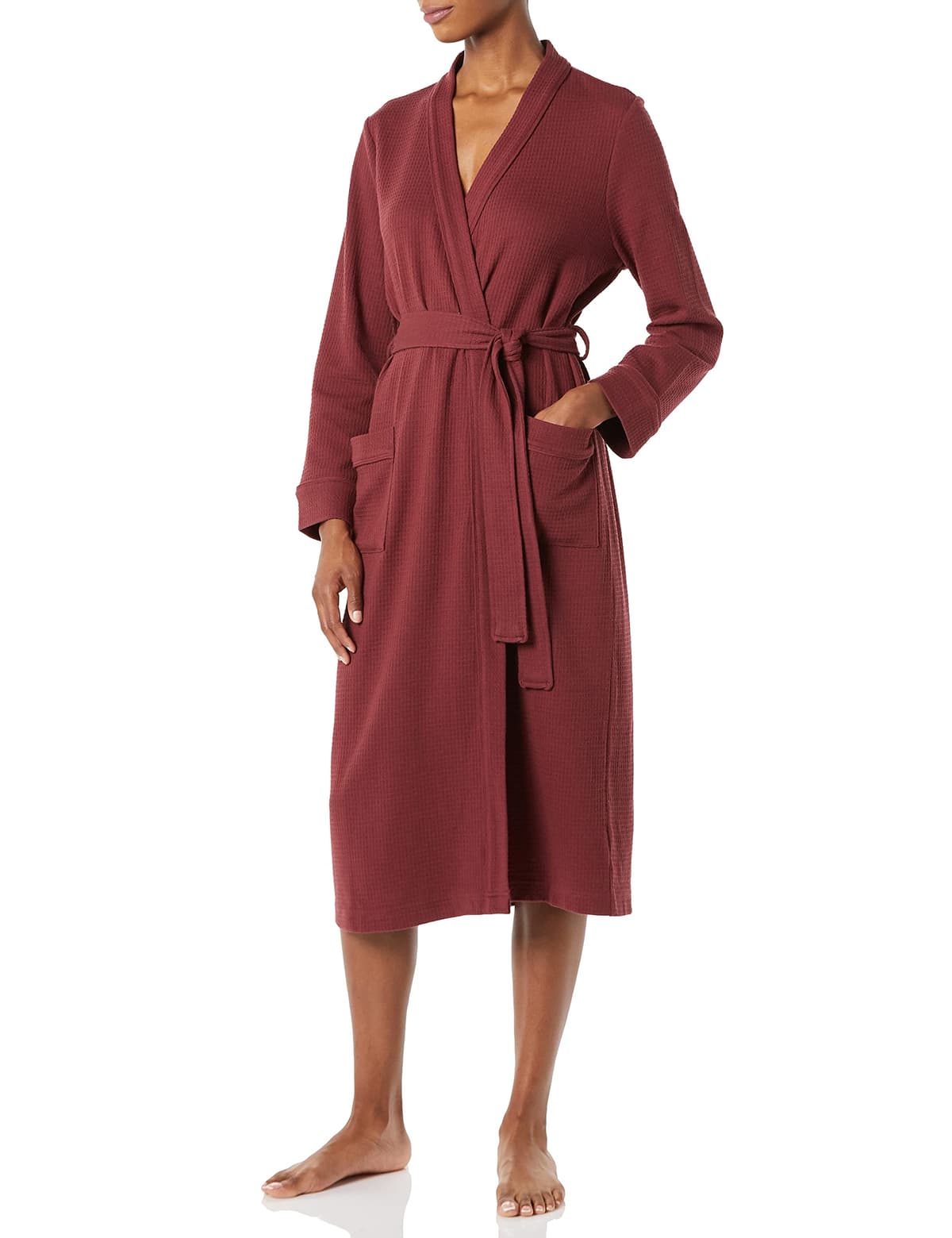 Amazon Essentials Women's Lightweight Waffle Full-Length Robe (Available in Plus Size) — view 8