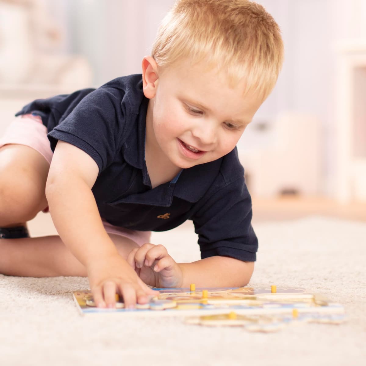 MELISSA & DOUG - Puzzle 2 Años de Animales del Safari, Puzzle de Madera con Clavijas para Fácil Agarre, Rompecabezas Niños, 6075165, Juguetes Montessori, Regalo Niño 2 años +, Juguetes Niños 2 Años + — view 5