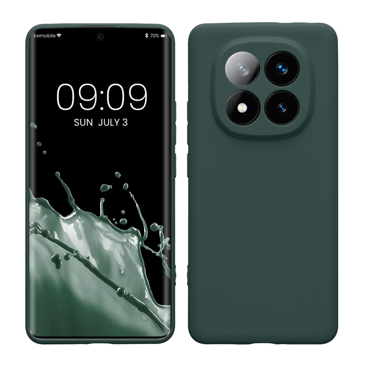 kwmobile Carcasa Compatible con Xiaomi Redmi Note 14 Pro 5G / Poco X7 Funda - Funda Ultrafina de TPU con Bordes elevados - Lavanda Metalizado — view 141