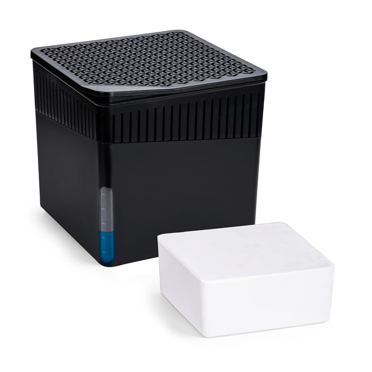 WENKO Deshumidificador Mod Cube, 1000 g, para habitaciones de hasta 80 m³, previene moho y malos olores, sin electricidad, silencioso, recargable, blanco — view 16