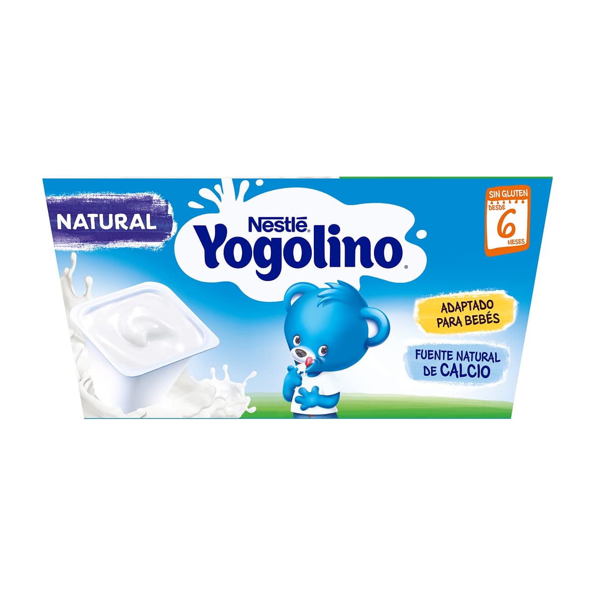 YOGOLINO NESTLÉ Natural, a partir de 6 meses, Pack de 6 (4x100g), Fórmula mejorada — view 5