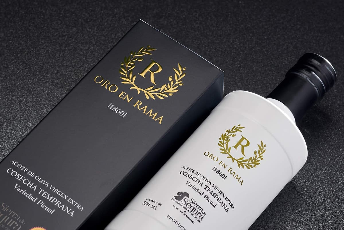 ORO EN RAMA | Extra Virgin Olive Oil Picual de Jaén | NEW HARVEST 25/26 | Best Early Harvest Green EVOO Prize | DOP Sierra de Segura | Intense fruity flavor — view 3