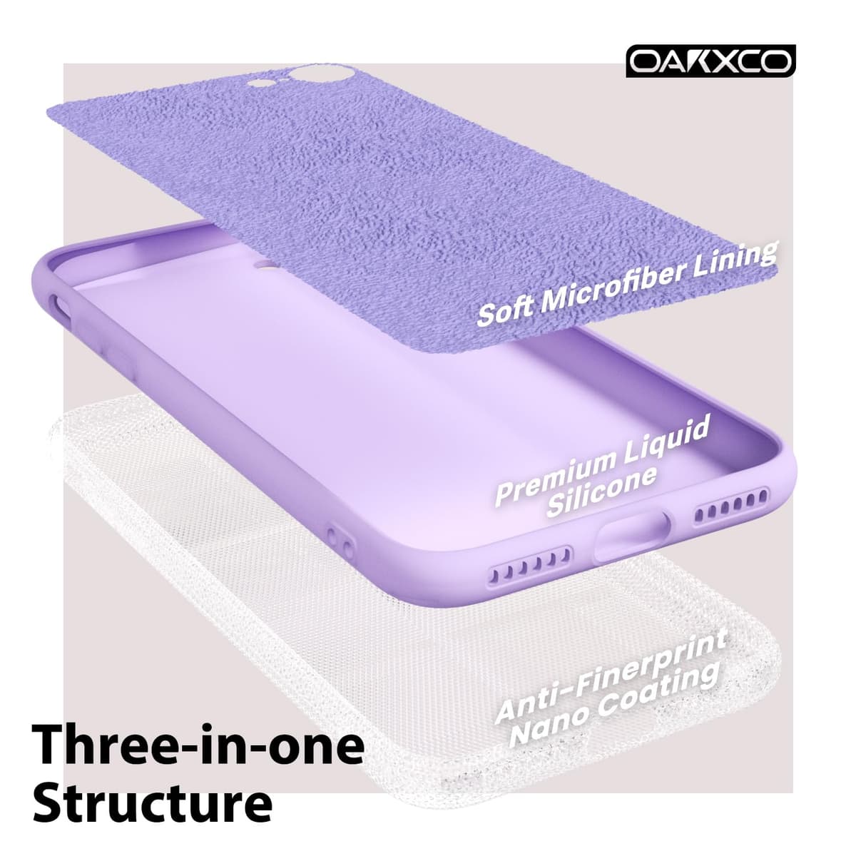 oakxco for iPhone 17 Pro Max Phone Case Liquid Silicone, Cute Thin Slim Grip Soft Rubber Gel for Women Men, Smooth Matte TPU Plain Solid Color Girly Simple Case with Camera Cover, Light Pink — view 1297