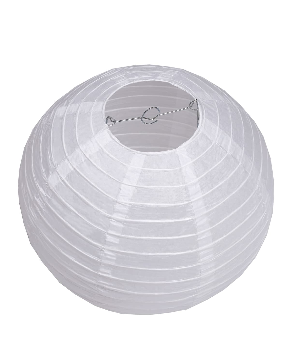 Paper Lanterns Mix Color Packs of 3 Round Paper Lanterns Lampshade Party Decorations (All White, 14" (35 Cm)) — view 3