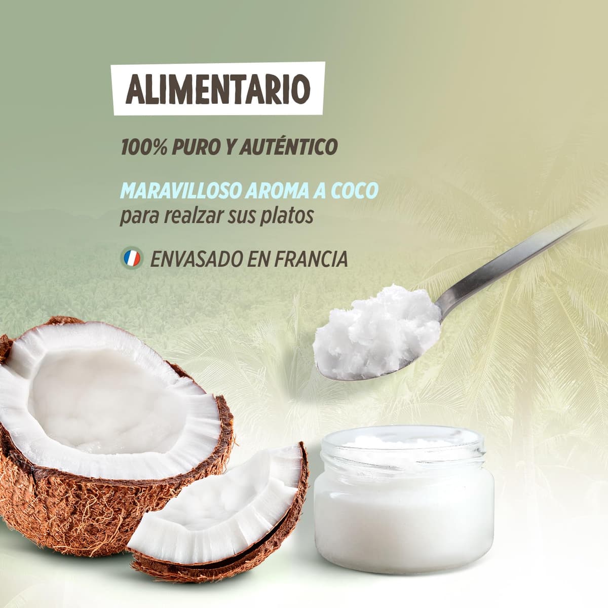 Aceite de Coco Virgen Orgánico 1 L - PRENSADO EN FRIO - Ideal para Cocinar - Ingredientes Naturales - Virgen Extra - Hidrata Piel y Cabello - Apto para Veganos — view 8