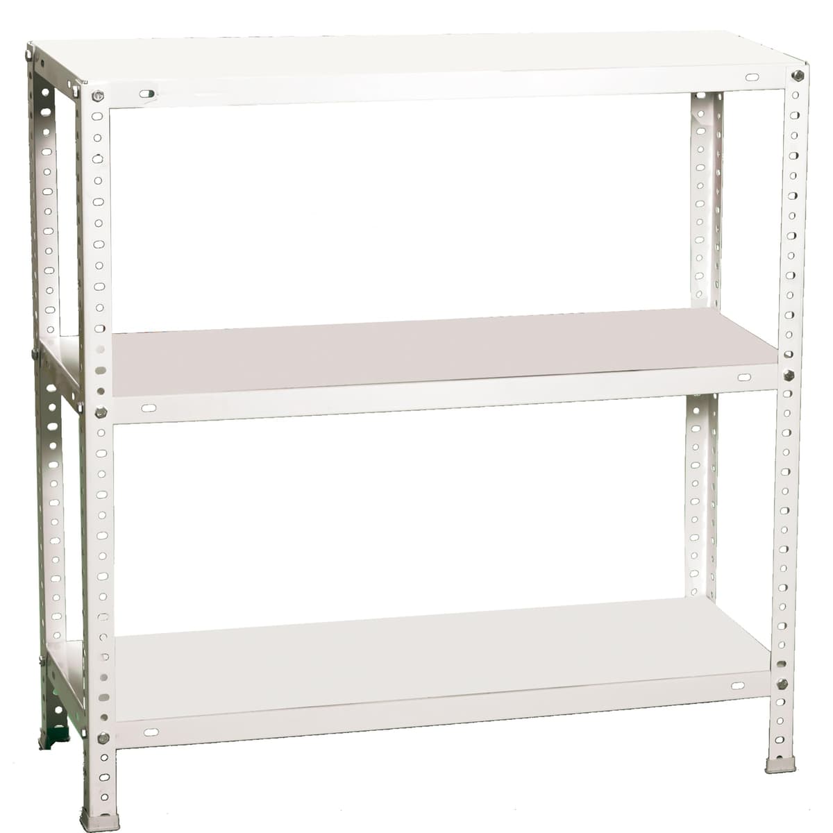 Simon Rack Estanteria Metalica 900x900x300 mm, 3 Alturas, Bandeja Metal, 75 kg de Punto Flexión, Estanteria Almacenaje, Blanca - Advantage