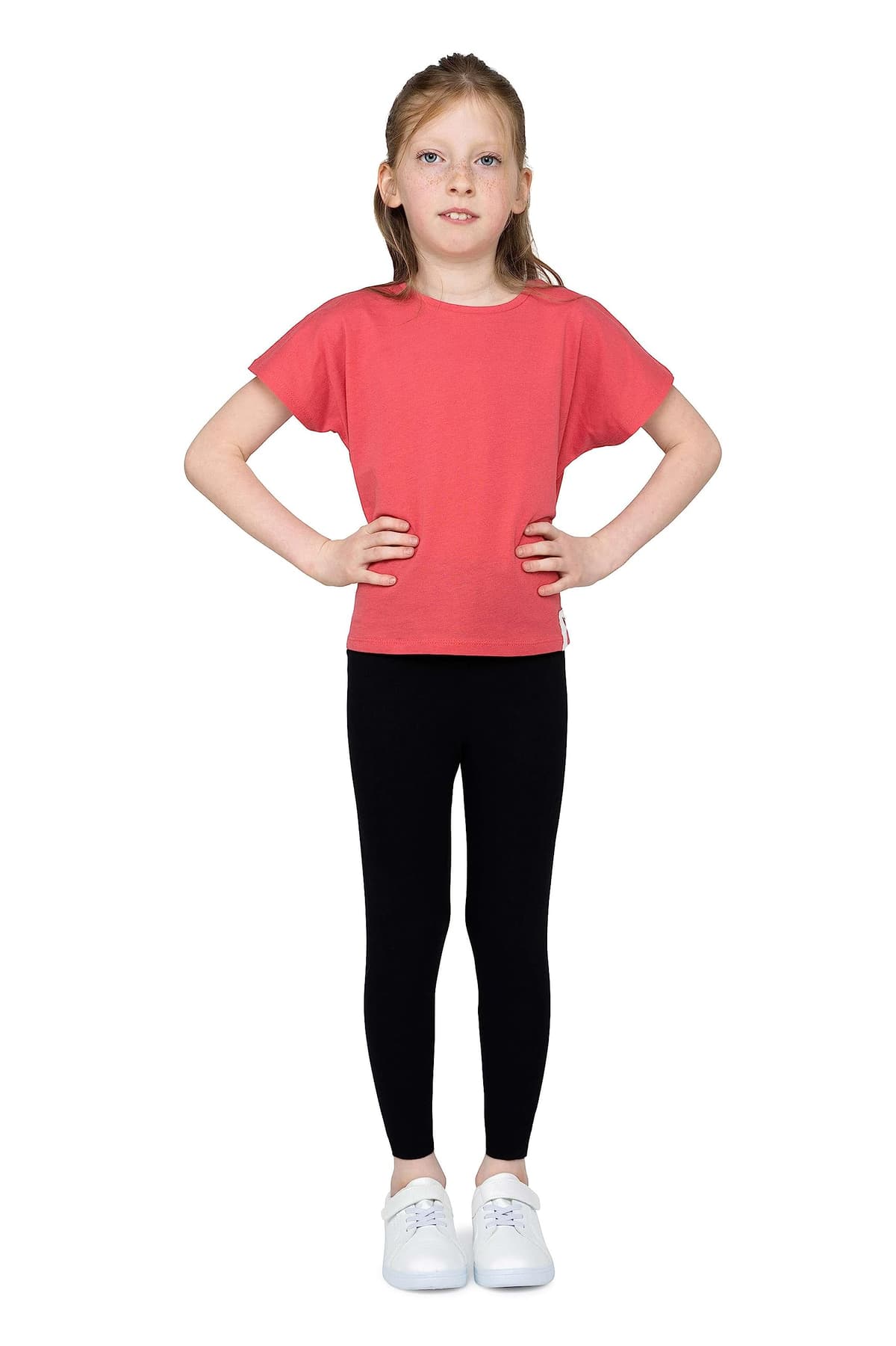 Leggings de algodón para niñas, Pantalones Suaves y cómodos para niños, Entrenamiento Informal, Estilo Elegante, Ropa básica Zoe — view 2