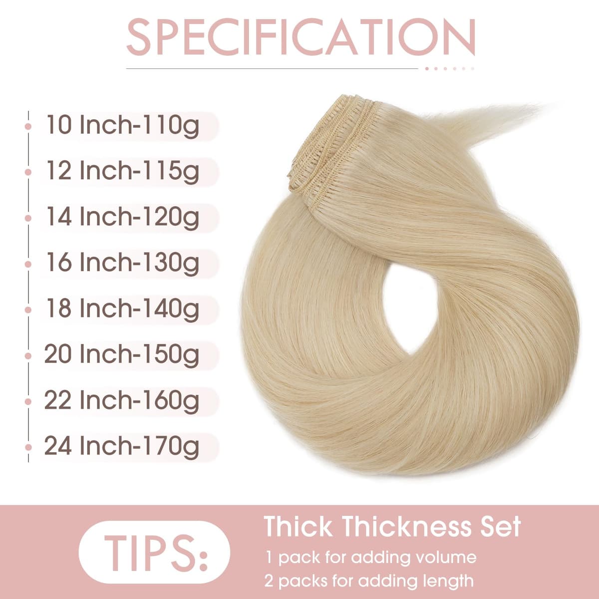 Silk-co 10inch Hair Extensions Clip in Hair Extension Human Hair #04 Medium Brown -Basic Thickness-Thin Weft- 8 Pieces Real Remy Straight Hair Extensions[50g] — view 246
