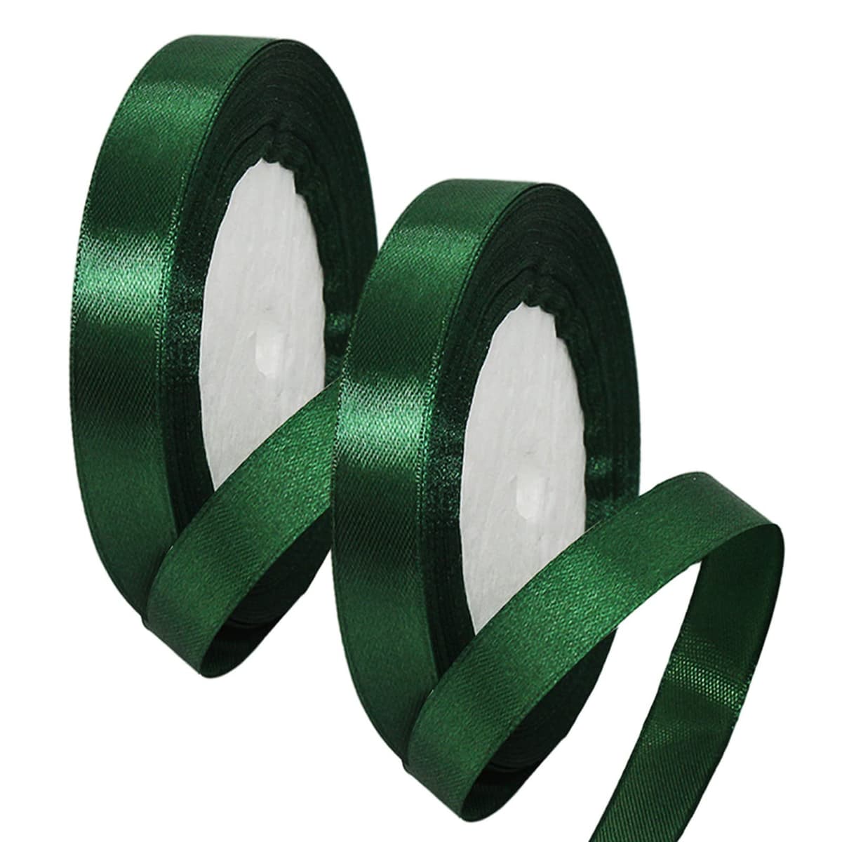 40mm Wide White Ribbon Thick Wedding Car Ribbon 22m, 1.5 inch Thick White Satin Ribbon for Gift Wrapping Wedding Car Christmas Birthday Cake Hair Bow Florist Bouquet Crafts Decorations — view 150
