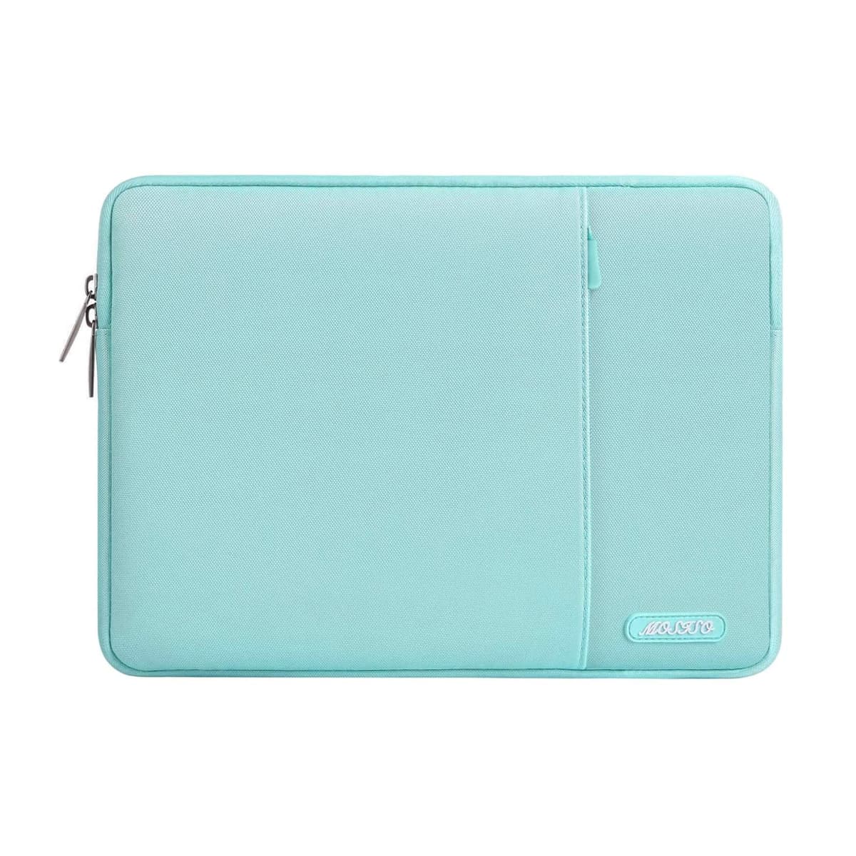 MOSISO Laptop Case 13.3 inch, 13-13.3 inch Laptop Sleeve Compatible with MacBook Air/Pro 13/Pro 14 M5 M4 M3 M2 M1, HP Dell ASUS Lenovo,Polyester Vertical Computer Sleeve Bag with Pocket, Gray — view 12