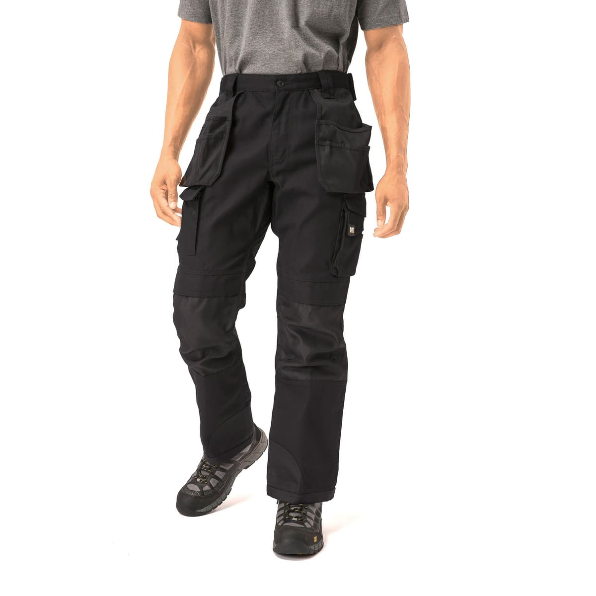 Caterpillar Trademark Work Pants for Men Built from Tough Canvas Fabric with Cargo Space and Ease of Movement, Classic Fit, Black/Graphite, 34W x 32L — view 7