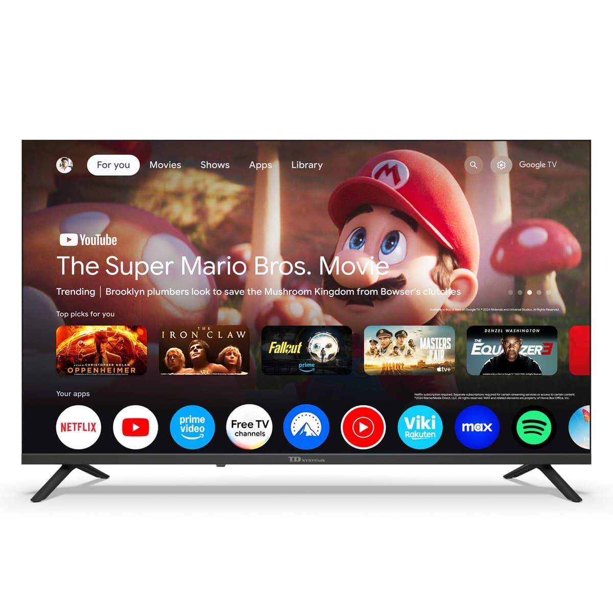 TD Systems - Smart TV 40 Inch Full HD, TDT HD TV, Android 14 GTV, 2025 Model, TV with 3 years warranty - PRIME40K21GLE — view 2