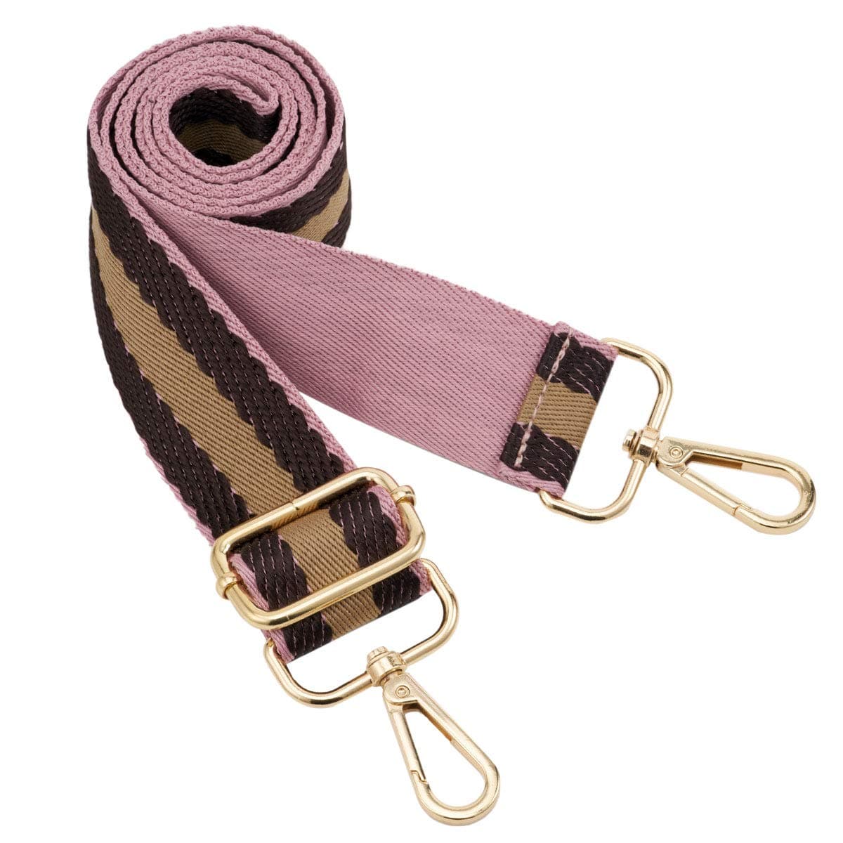 ZOOEASS Wide Shoulder Strap, Guitar Style Adjustable Purse Strap with Gold Buckle Replacement Woven Crossbody Straps for Handbags((3.8CM) Shining Black) — view 84