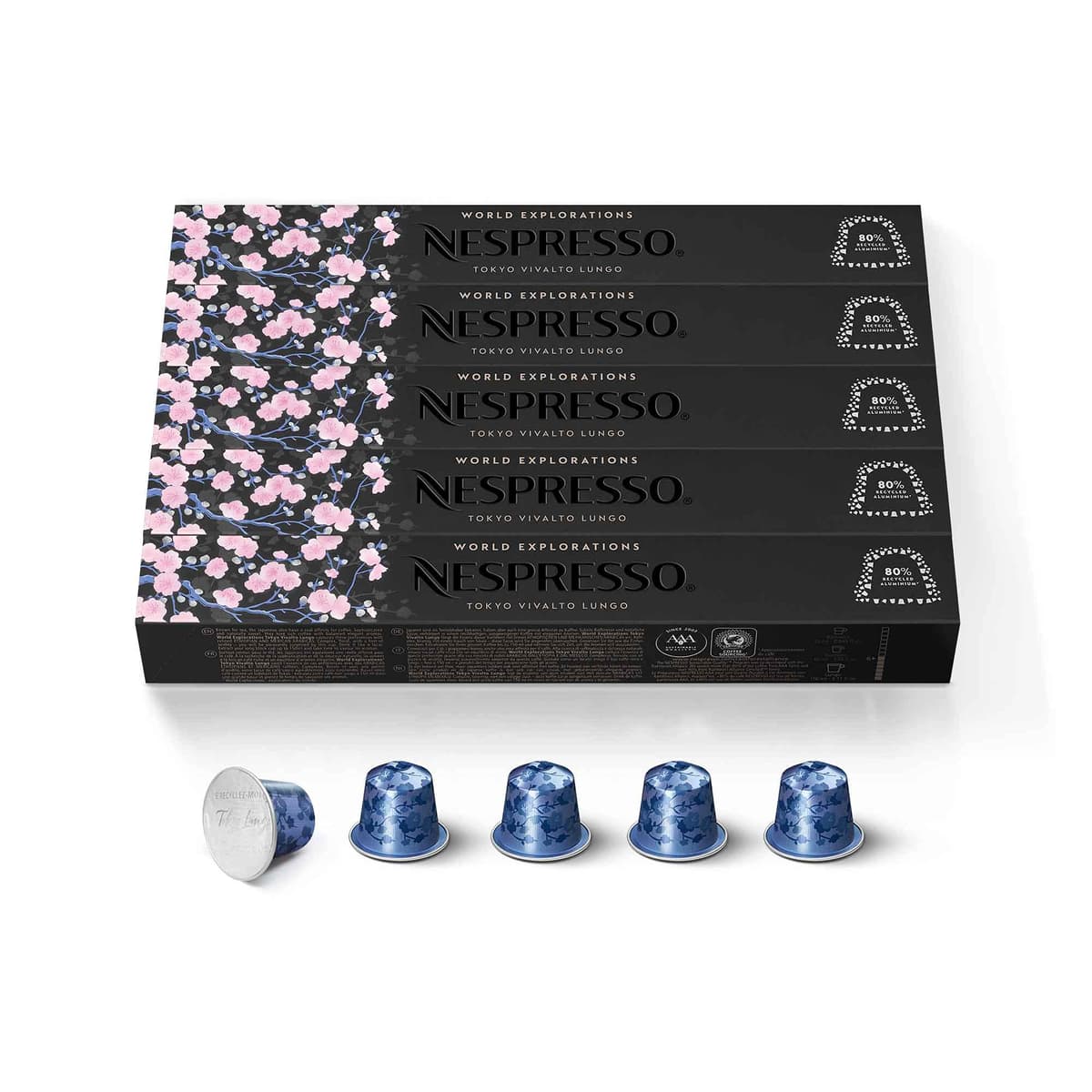 Nespresso Vertuo Double Espresso Selection Long Expiry Coffee Pods Capsules Chiaro Scuro 20 Pods 2 Sleeves — view 32