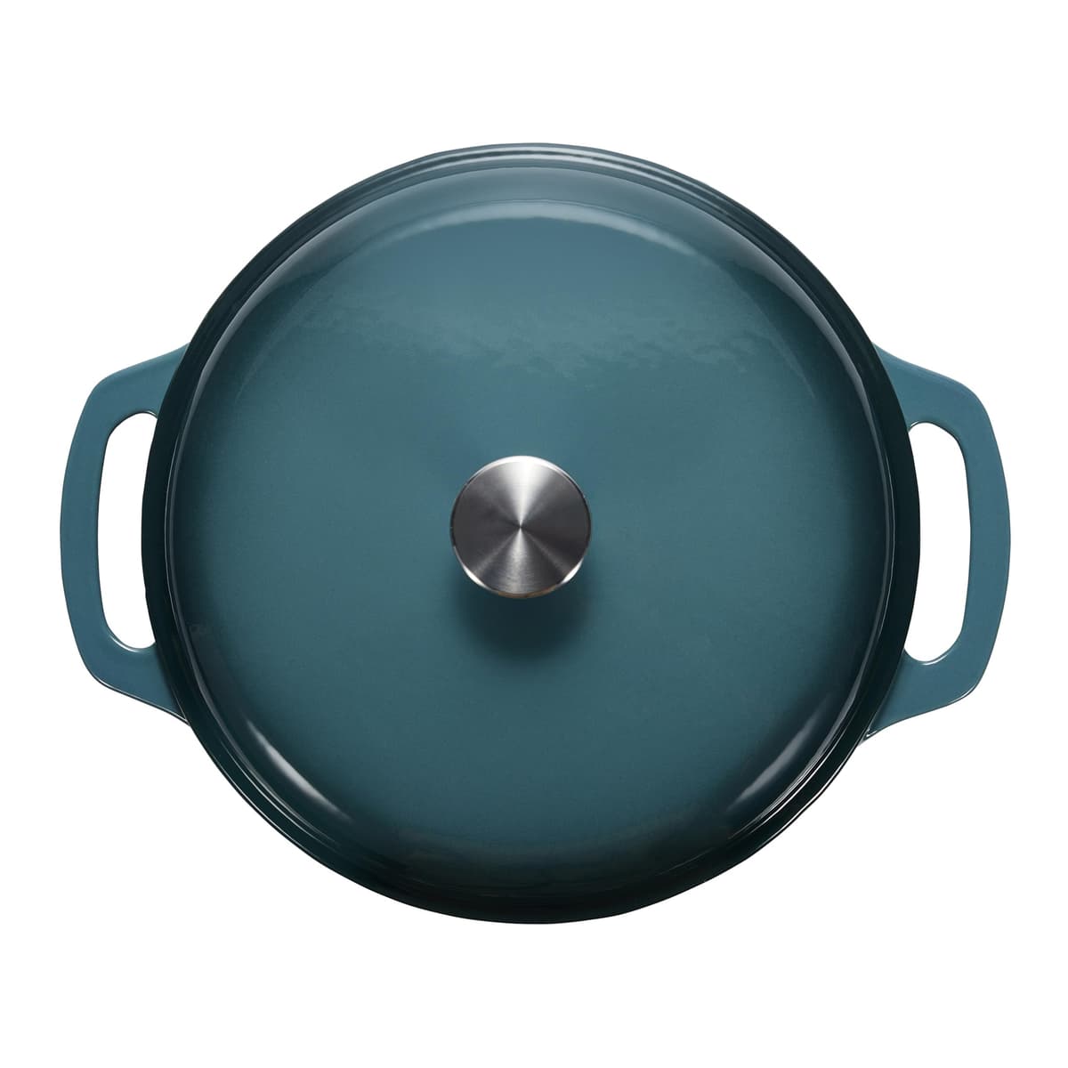 Amazon Basics Redondo Olla de hierro fundido esmaltado, modelo SX-75QTH, 6.9 L, gris — view 3