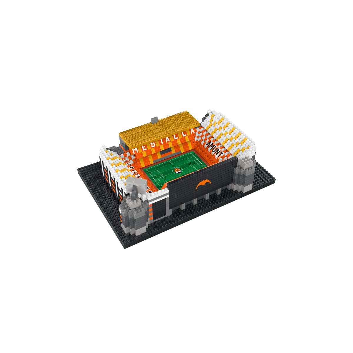 Foco Licencia Oficial Valencia CF Mestalla Stadium BRXLZ Mini Stadium 3D Bricks Bauktionsspielzeug Model
