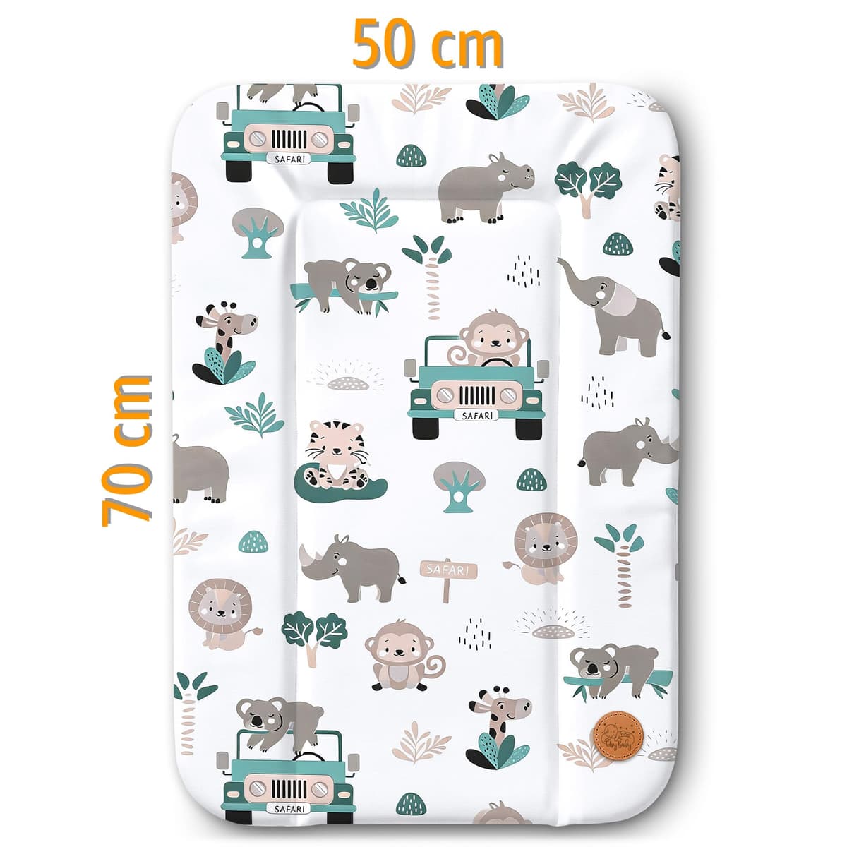 Cambiador bebe 70x50 cm - colchon impermeable portátil para comoda o lavadora cojin muda cómoda trocador fraldas colchón colchoneta fácil de limpiar Oeko-Tex África — view 2