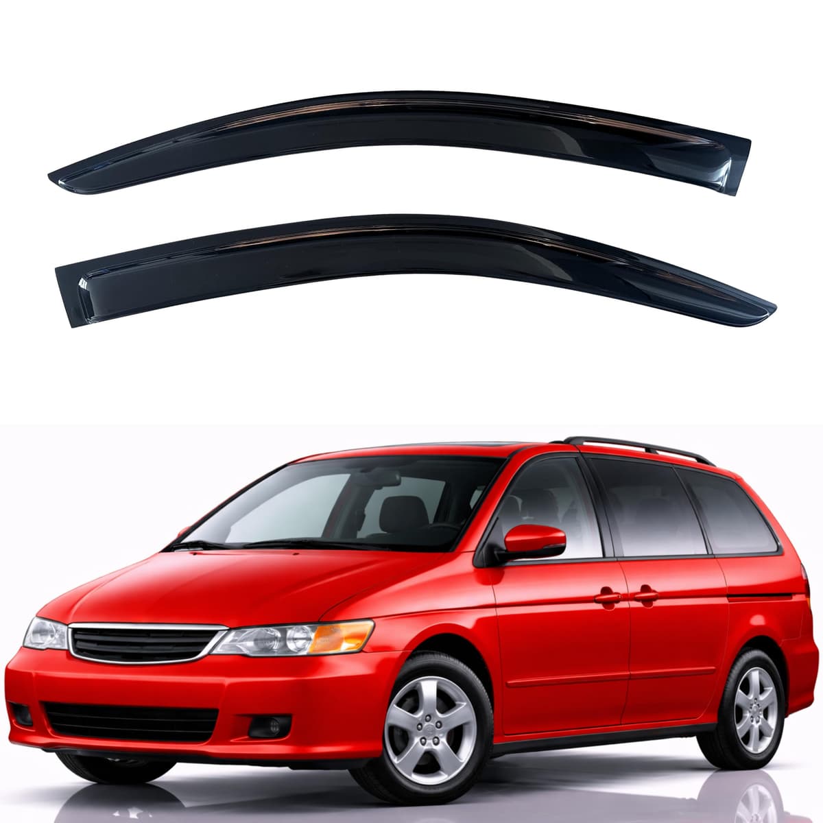 KPY Rain Guards Fit for 2006-2013 Lexus IS250 IS350, Out-Channel Window Visors Vent Wind Deflectors 4PC, Car Accessories for 06-13 Lexus is Series — view 11