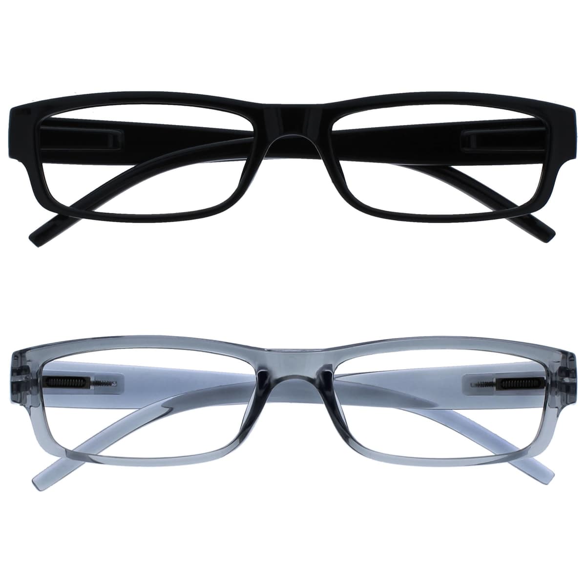 OPULIZE Ace Gafas De Lectura Negro Ligero Cómodo Lectores Valor Pack 2 Hombres Mujeres RR32-1 +1,50 — view 15
