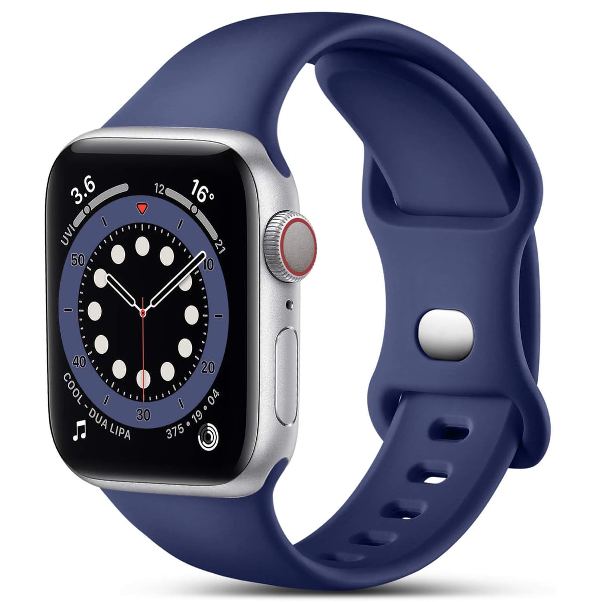 CeMiKa Compatible with Apple Watch Strap 41mm 40mm 38mm 42mm, Silicone Sport Band Replacement Straps Compatible with Apple Watch Series 11 10 9 8 7 6 5 4 3 2 1 SE SE3/iwatch Strap, Black — view 10