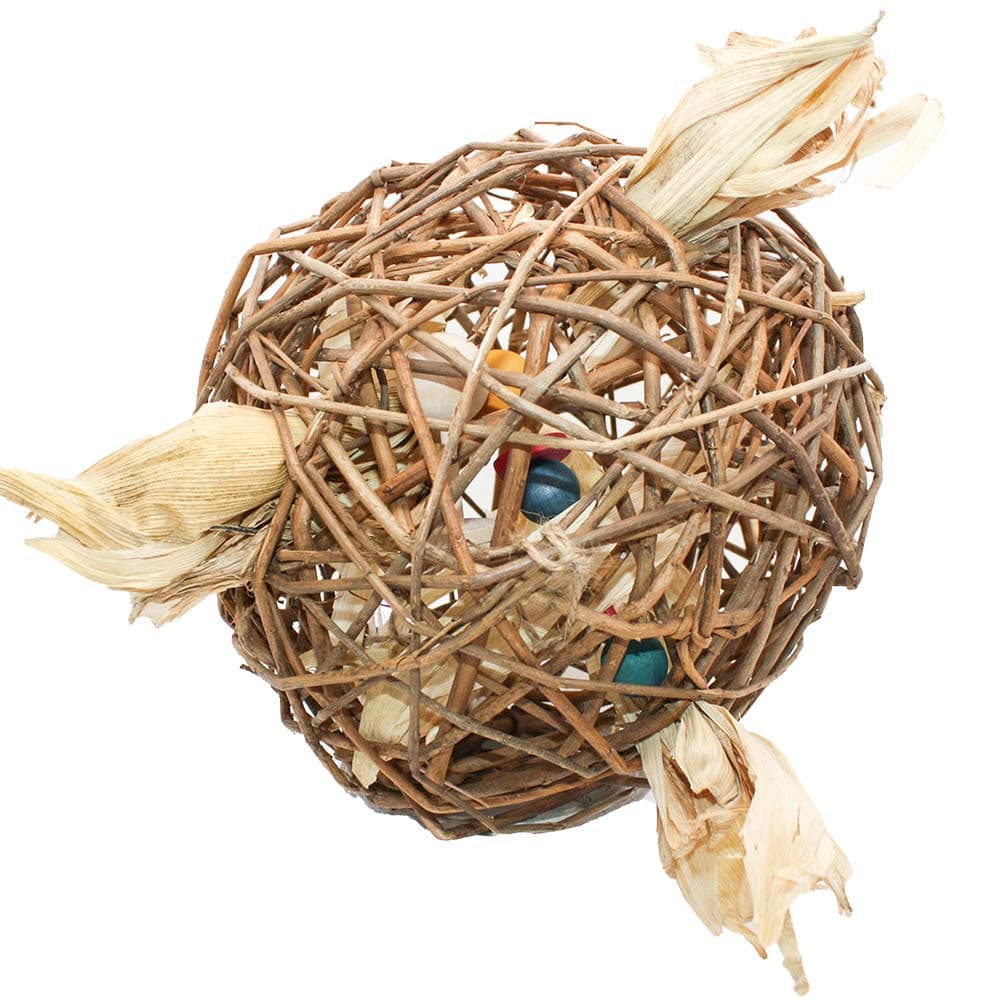 Nature First Large Willow Ball Playing Hiding Toy Teeth Trimmer for Hamsters, Rats & Small Animals - 32cm — view 4