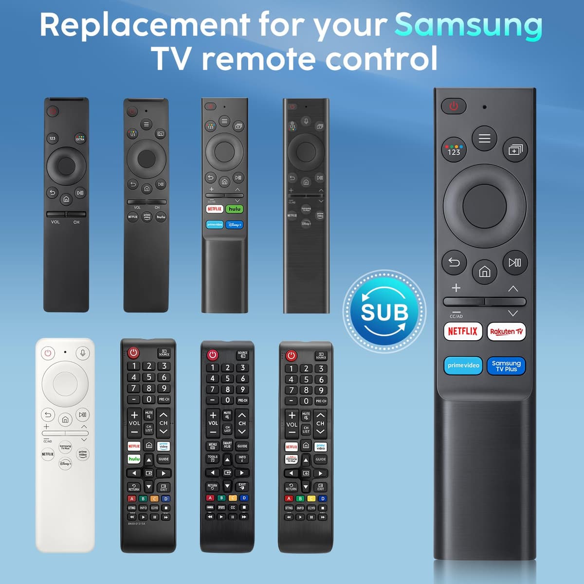 Mando para Samsung-Smart-TV,Universal Mando a Distancia para Original Samsung Televisión — view 3