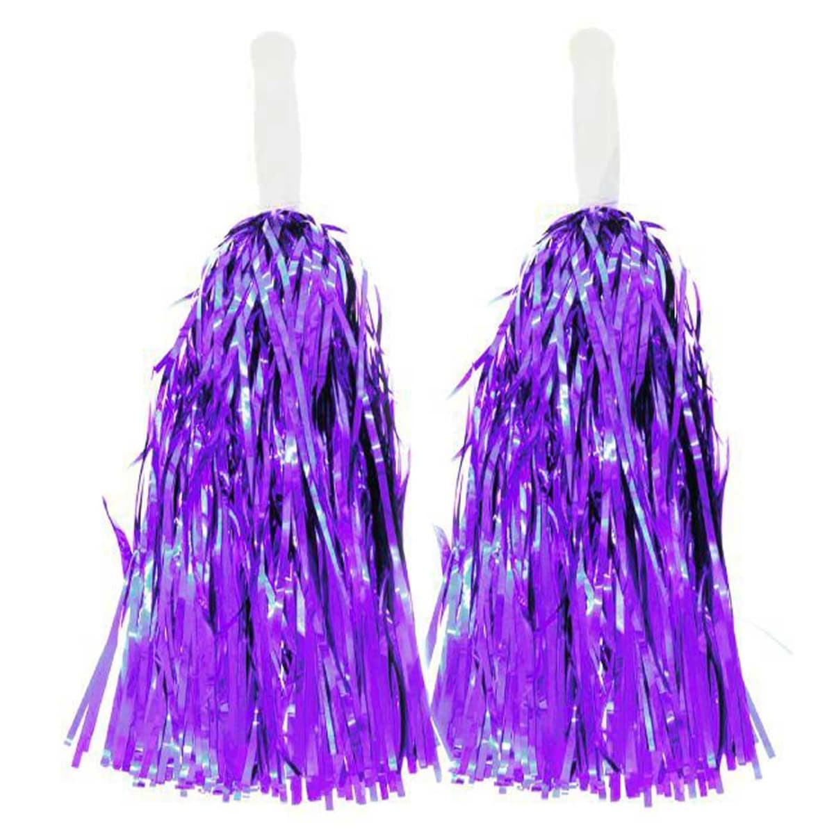 Acan Tradineur - Pompones de Animadora, Incluyen Mangos de plástico, Accesorios para Disfraces, Carnaval, Halloween, Cosplay — view 2